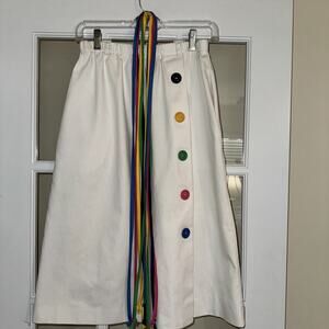 Vintage Sanibel Sport Skirt Made USA White with interchangeable belts Primary